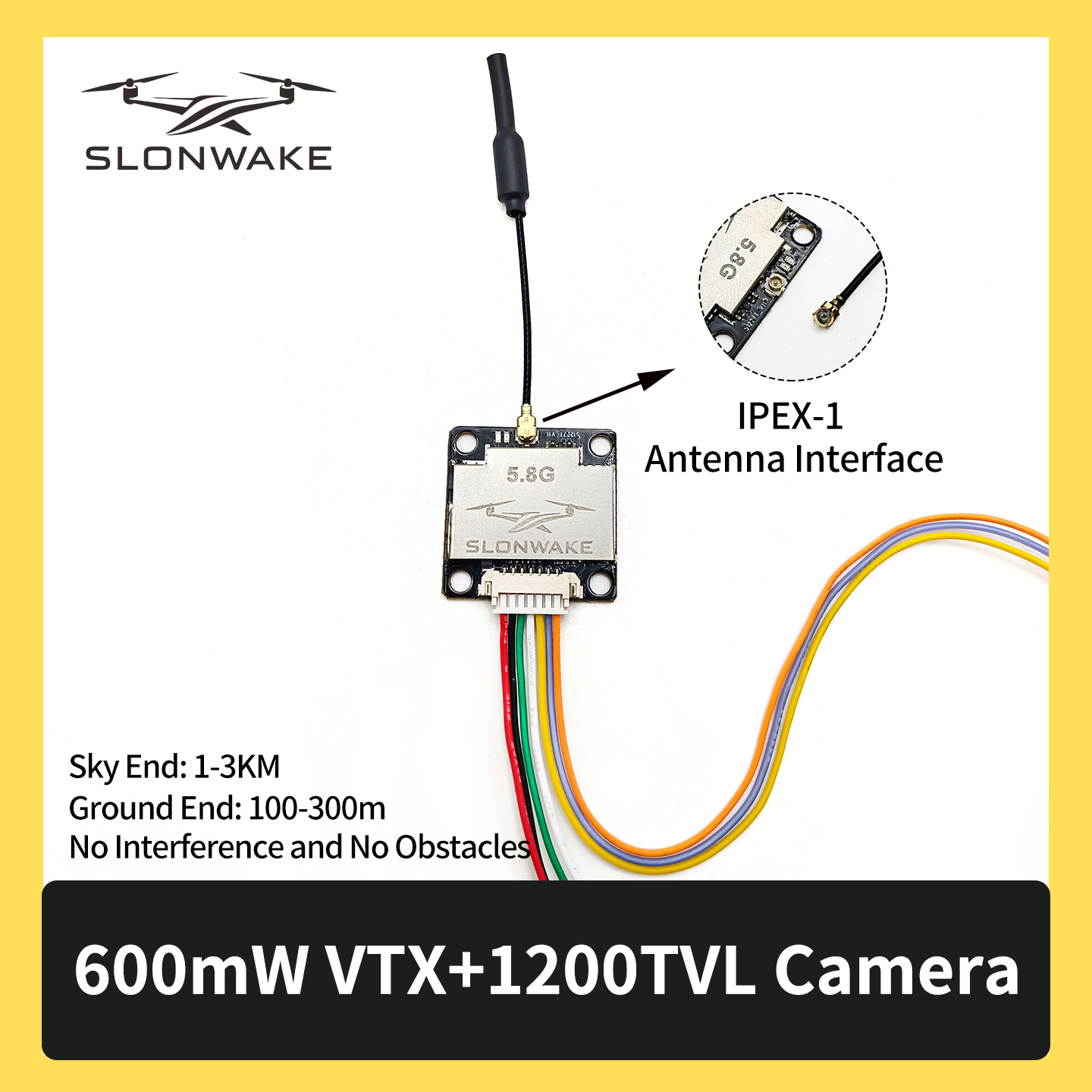 SLONWAKE 5.8G 600mW 7-24V FPV  - Fpv Drone Transmitter のレビューと価格