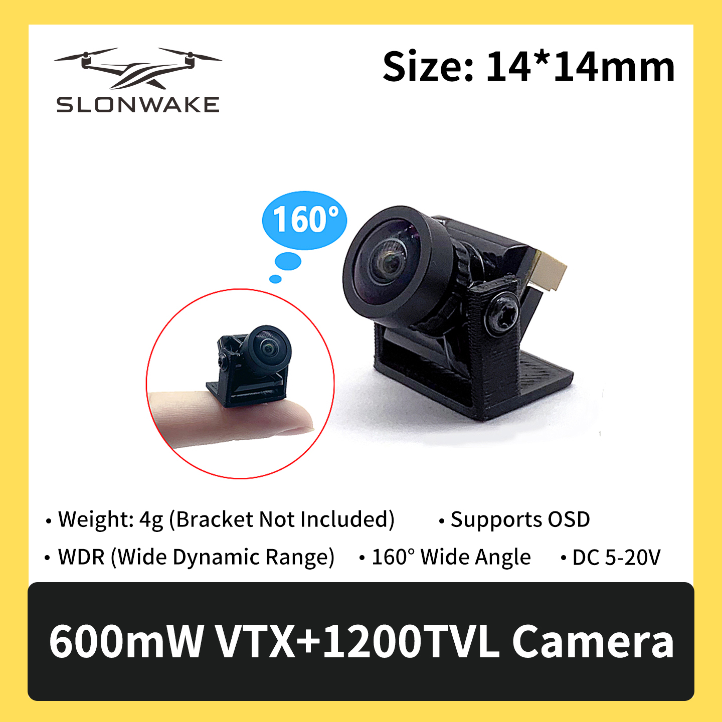 SLONWAKE 5.8G 600mW 7-24V FPV  - Fpv Drone Transmitter のレビューと価格