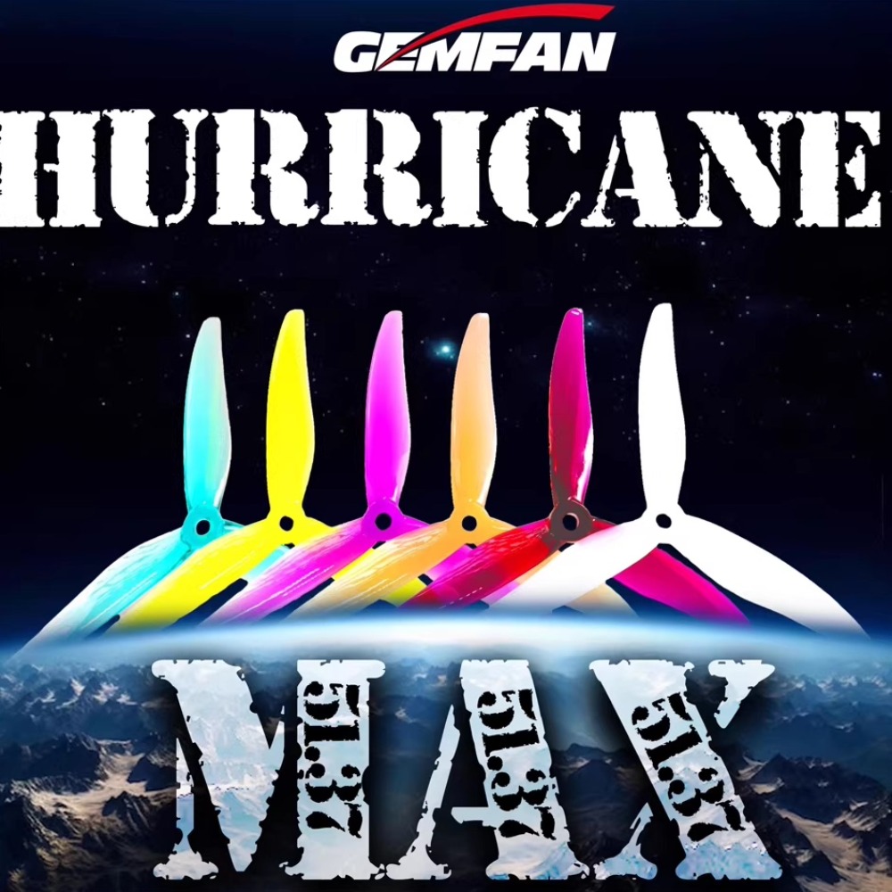 2Pairs Gemfan Hurricane 51377  - Fpv Drone Motor のレビューと価格