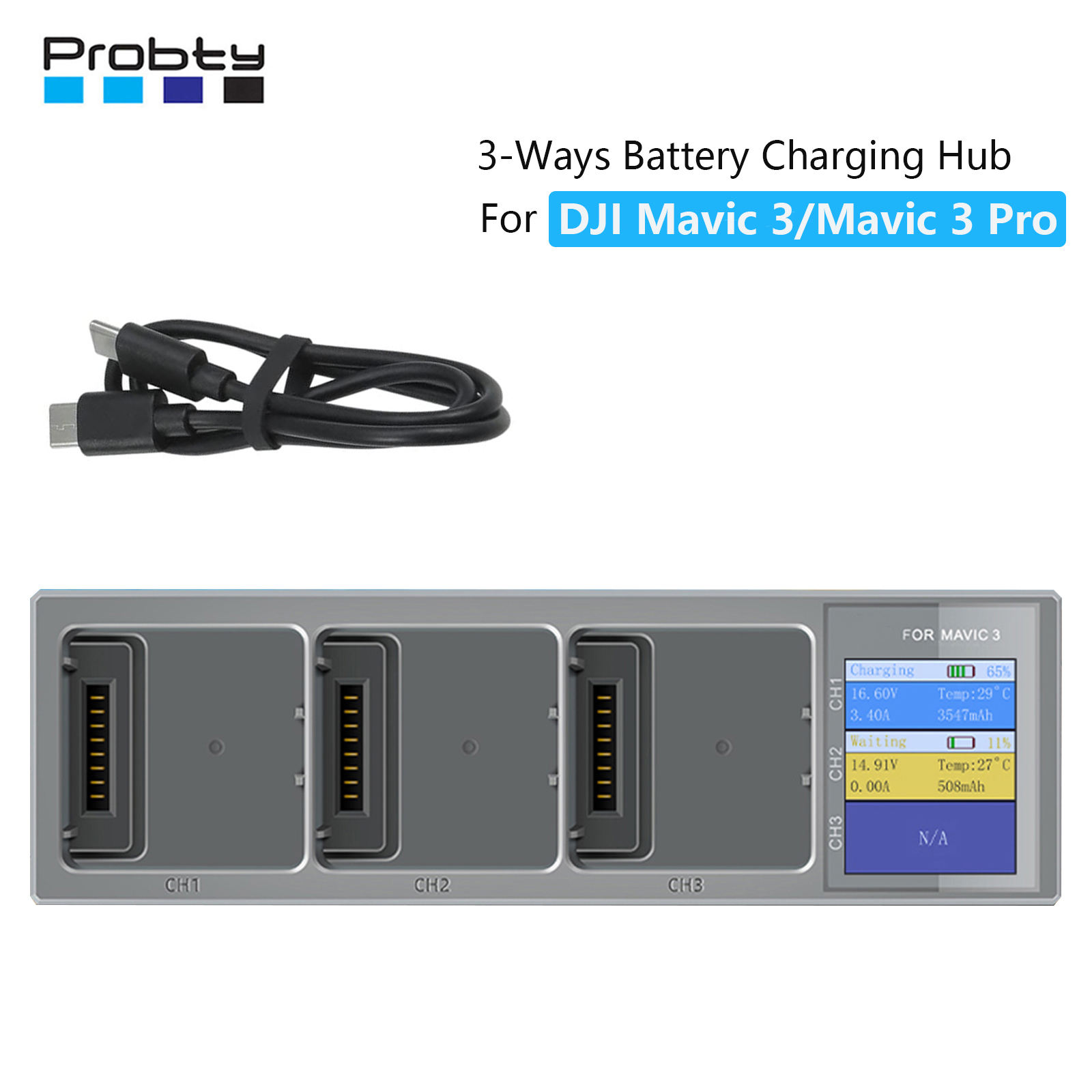 New 3 In 1 Charging Hub for DJ - Fpv Drone Charger のレビューと価格