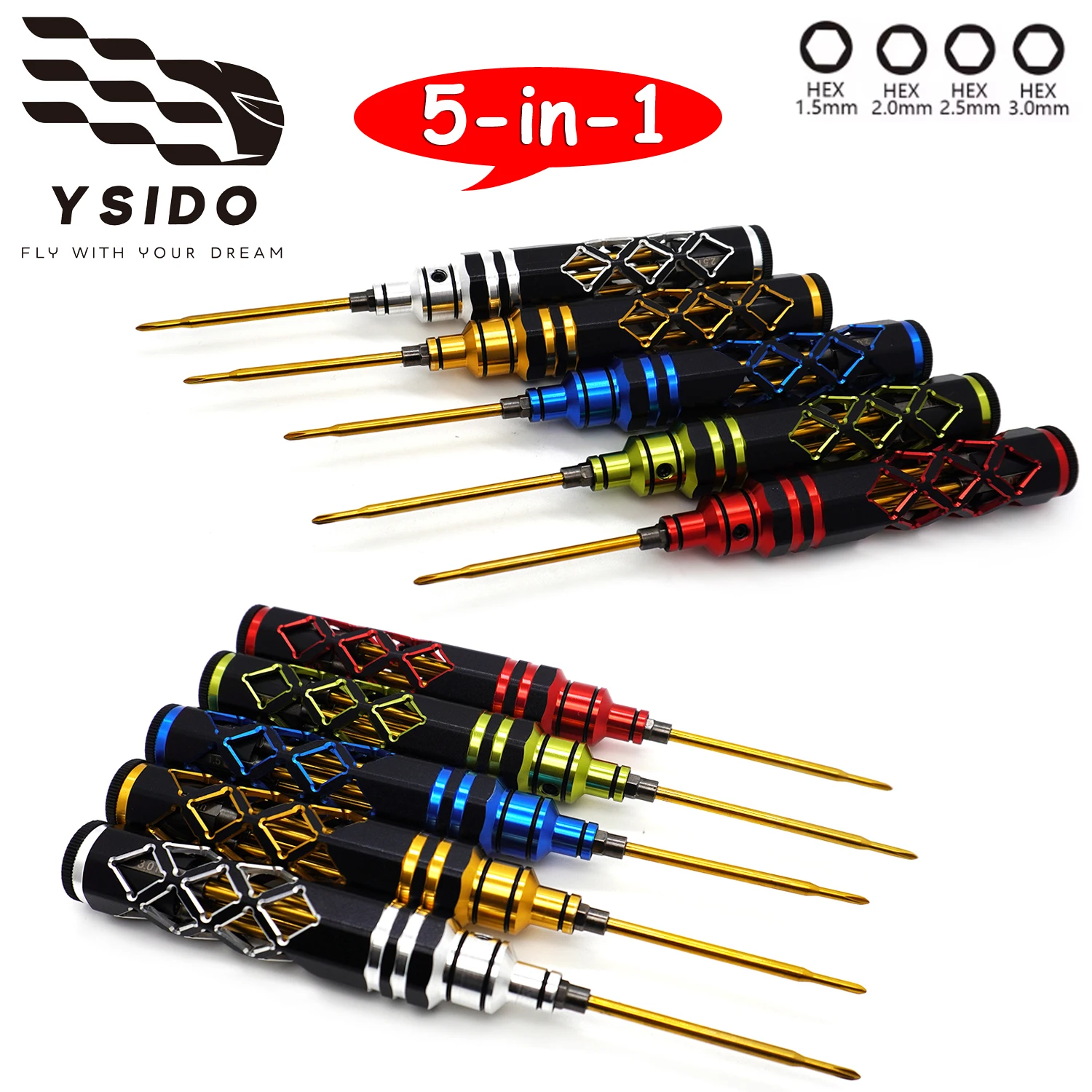 ​YSIDO 1.5mm 2.0mm 2.5mm 3.0mm - Fpv Drone Tool Kit のレビューと価格