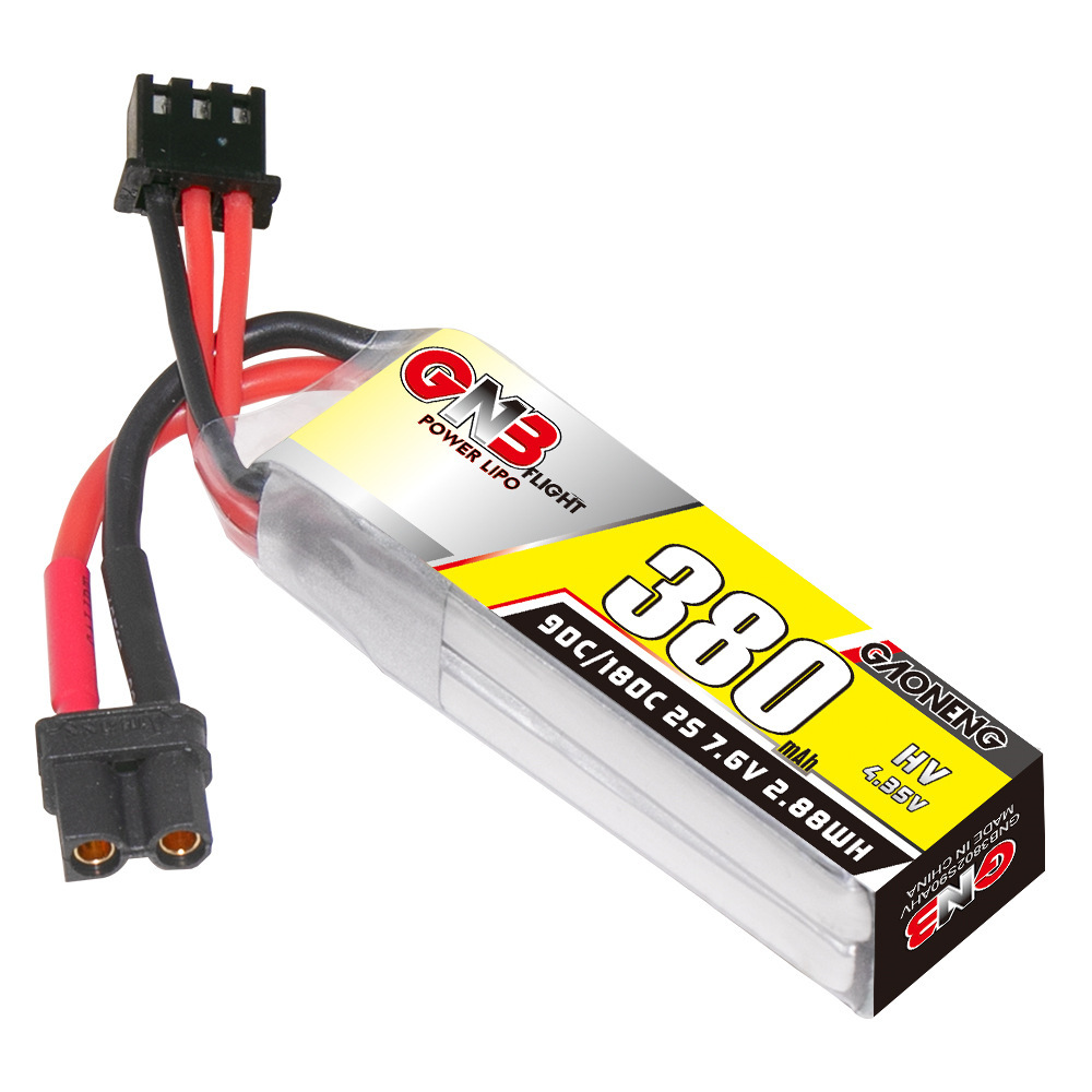 GNB 2S 7.6V 380mAh 90C/180C Li - Fpv Drone Battery のレビューと価格