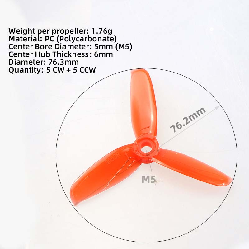 3050 3 Inch Propellers, 5CW 5C - Fpv Drone Motor のレビューと価格