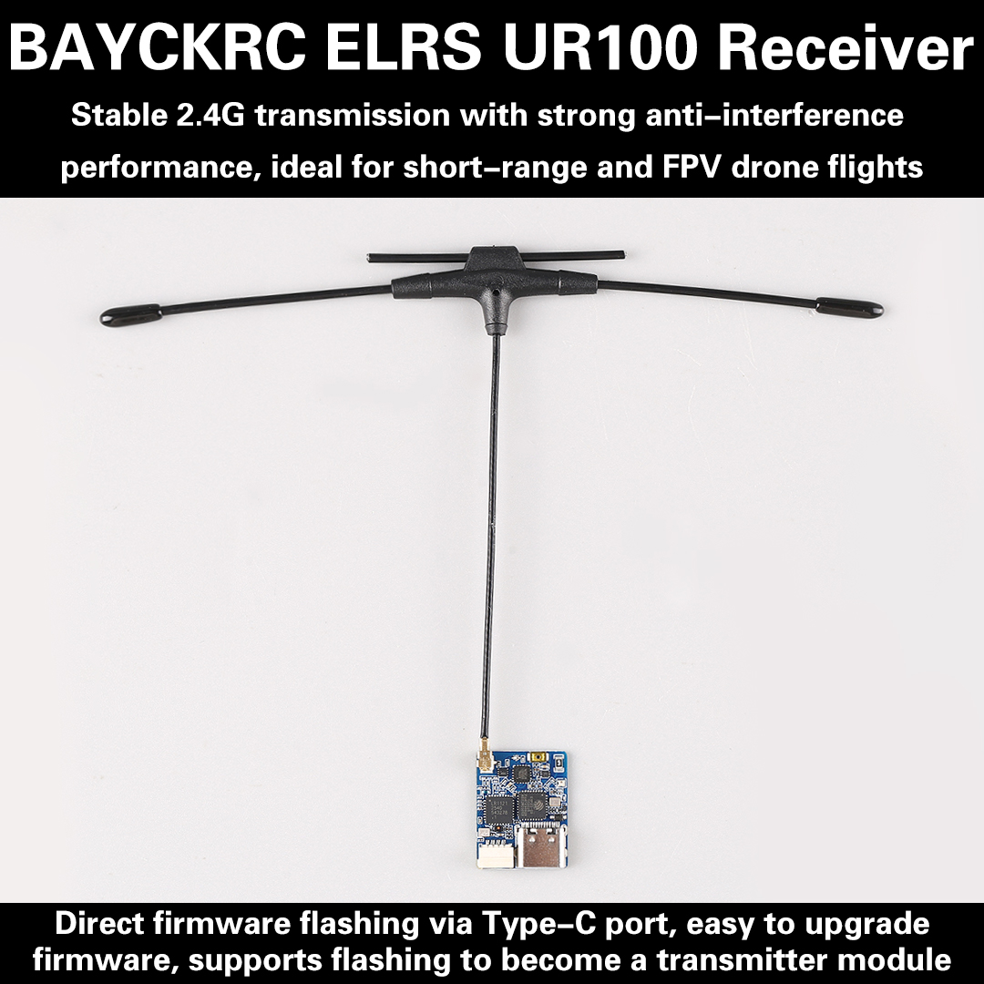 BAYCKRC UR100 ExpressLRS Dual  - Fpv Drone Frame のレビューと価格
