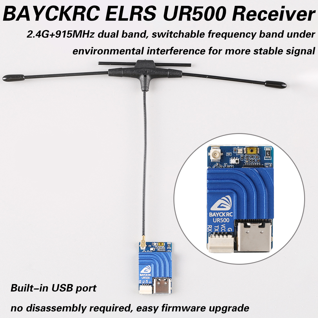 BAYCKRC UR500 ELRS RX 500mW Du - Fpv Drone Frame のレビューと価格