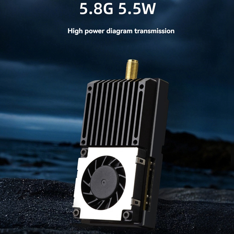 5.8G 5.5W VTX 64CH High Power  - Fpv Drone Transmitter のレビューと価格